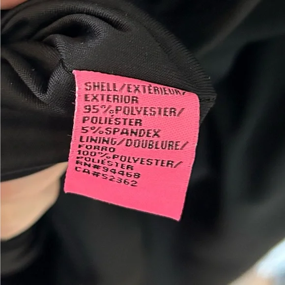 BETSEY JOHNSON Revved up faux wrap tulip hem cocktail party dress black  sz 2 - Picture 5 of 6